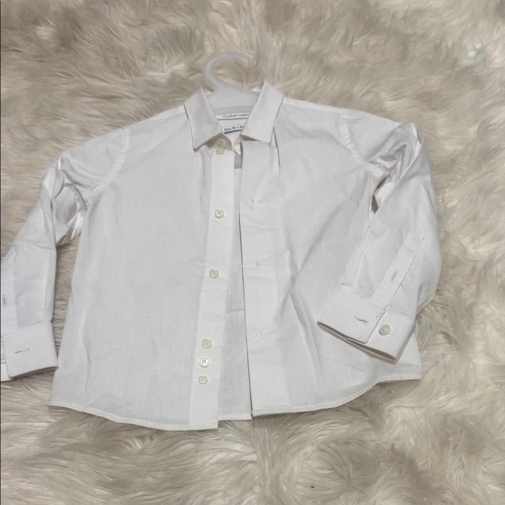 Calvin Klein Collection Kids White Dress Shirt